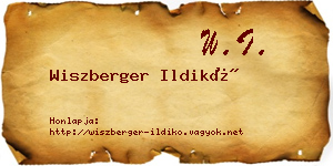 Wiszberger Ildikó névjegykártya